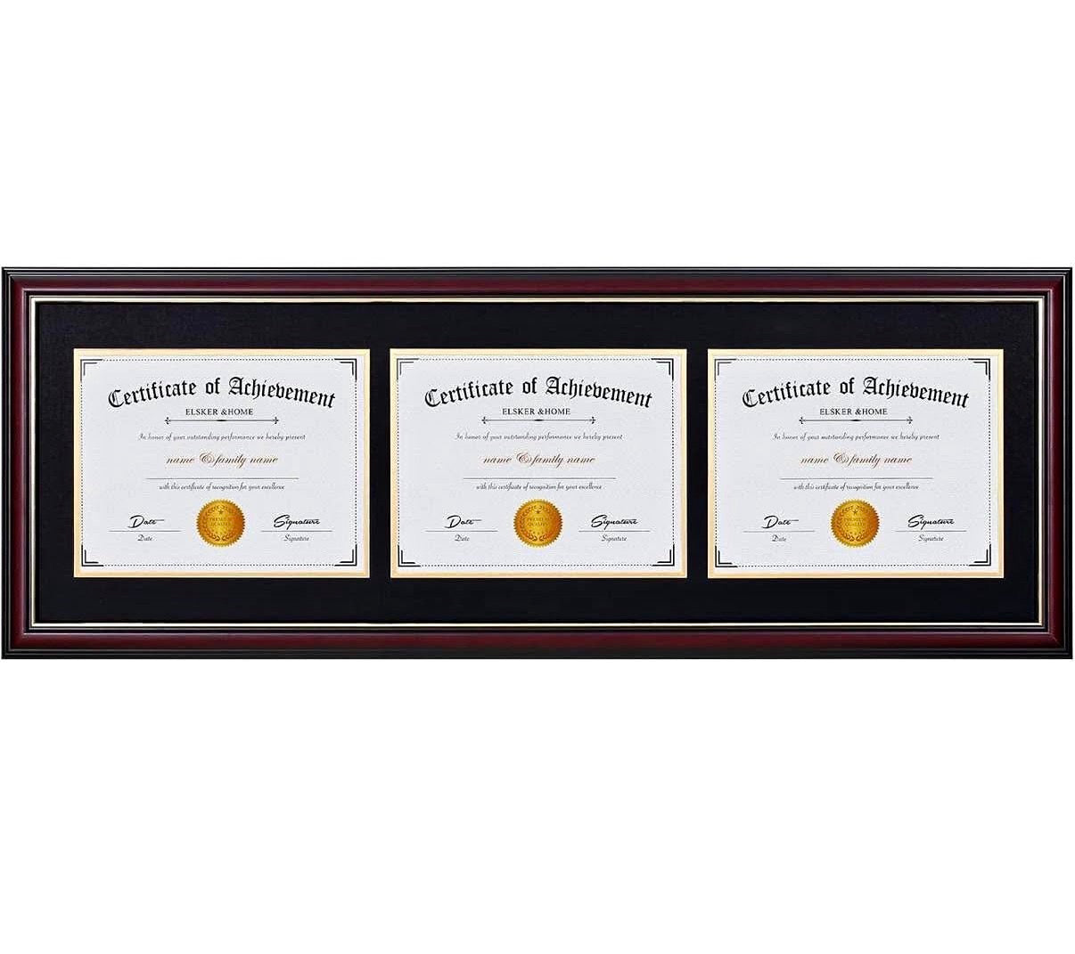 Triple Diploma Frames 8.5 x 11