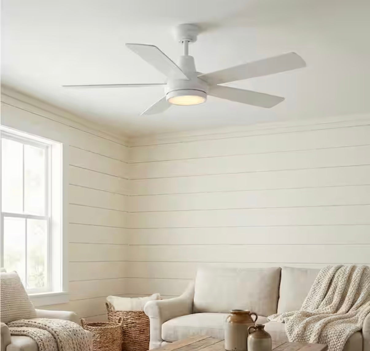 Fanelee 54 in. Smart Ceiling Fan with Light Kit
