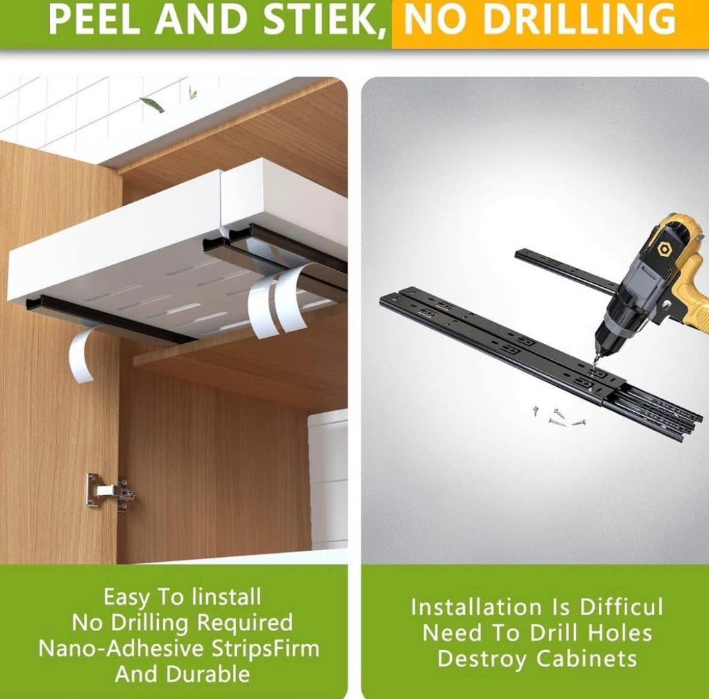 2 Pack Pull Out Cabinet Organizer