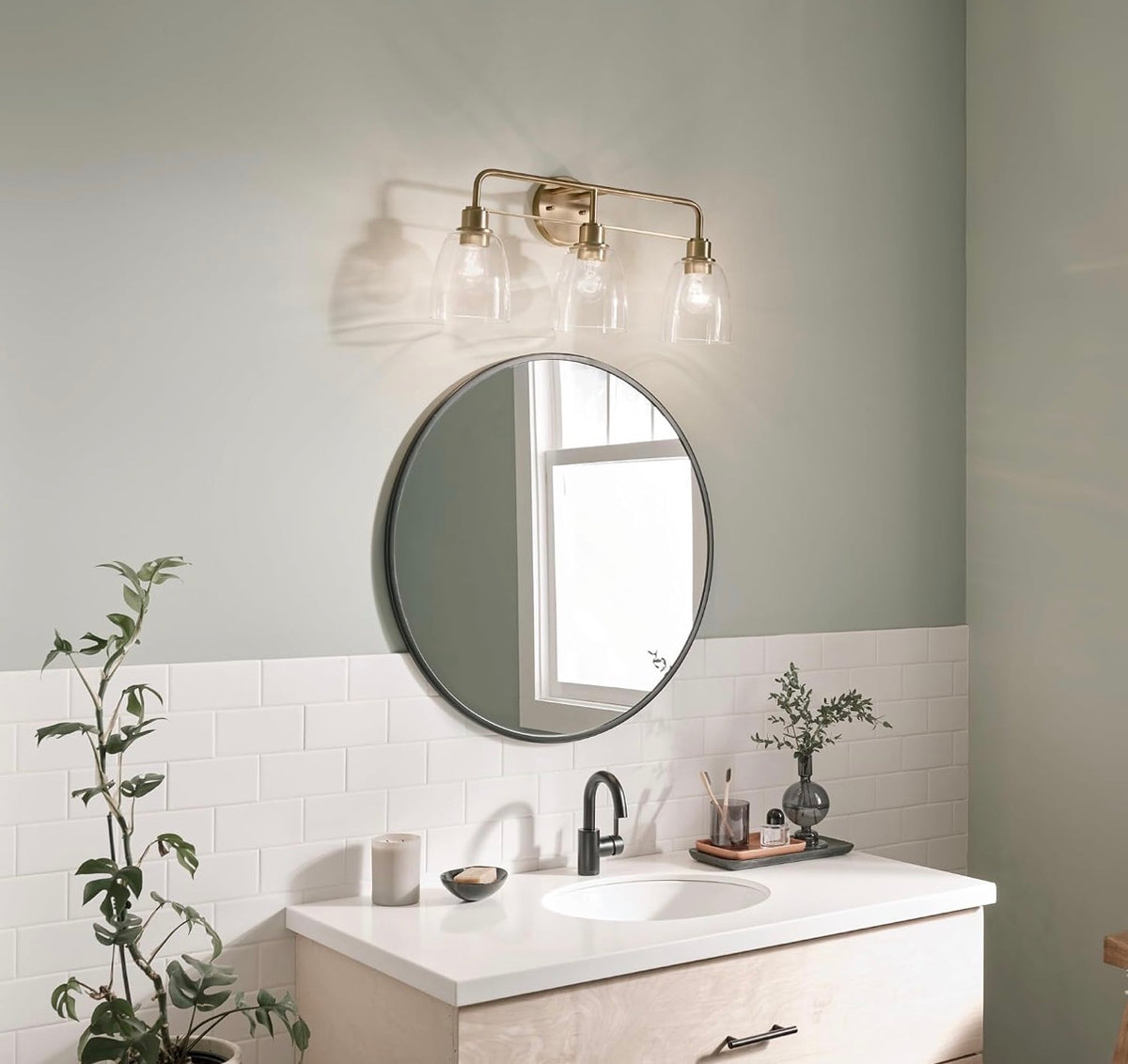 Kichler Meller 3-Light Industrial Vanity Light