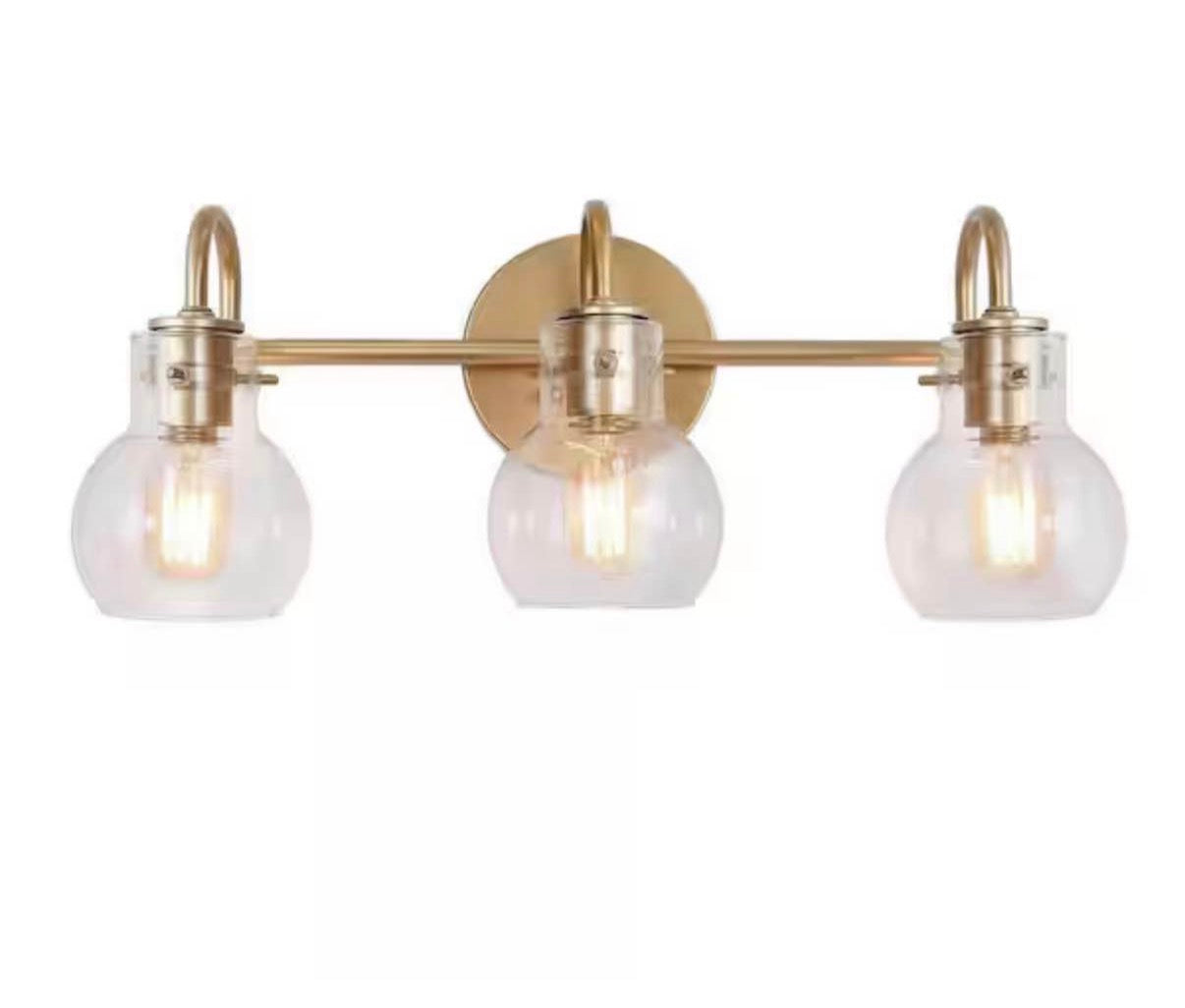 22 Inches 3-Light Gold Bathroom Vanity Light