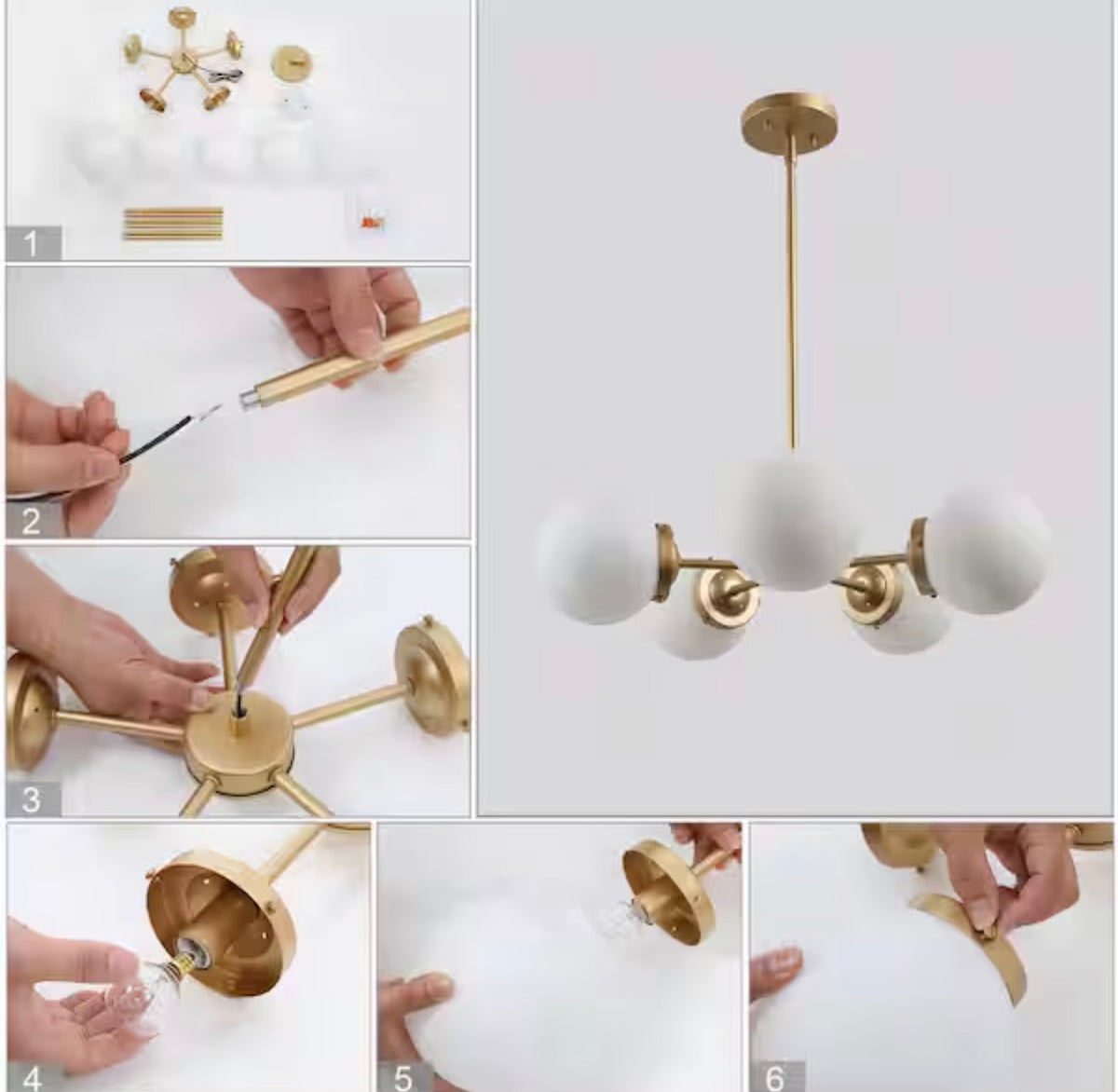 Modern Globe Dining Room Chandelier