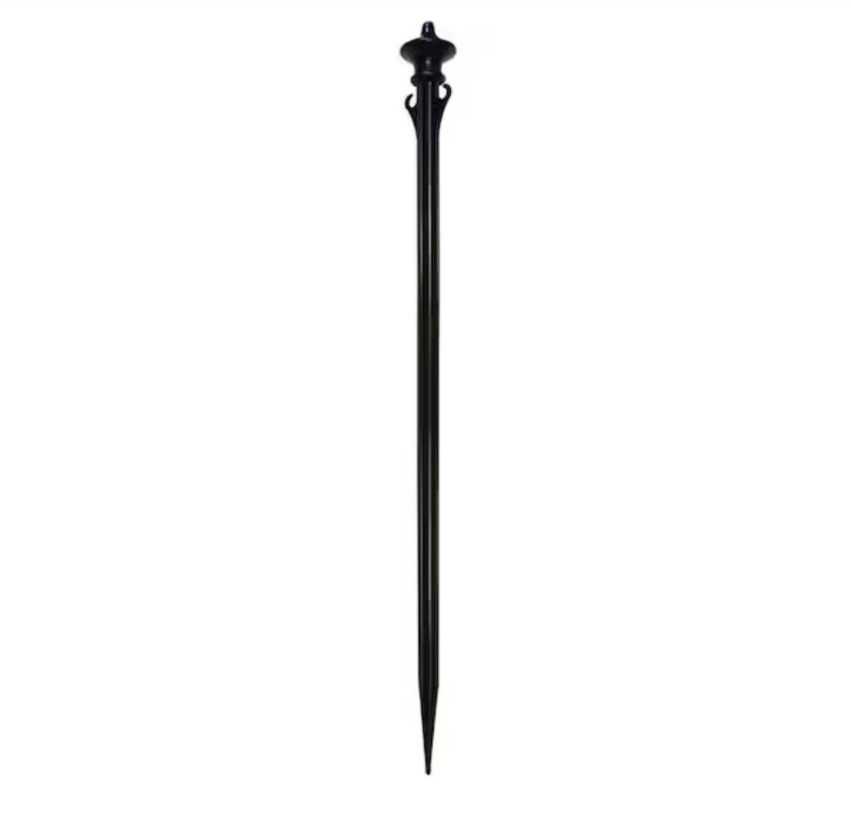 Black Colonial Poles and Chain Kit (12-Pack)
