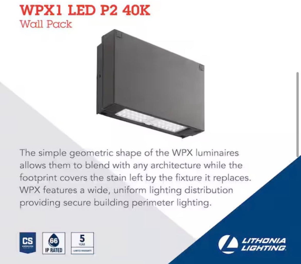 Outdoor Architectural Wallpack LED Light Commercial