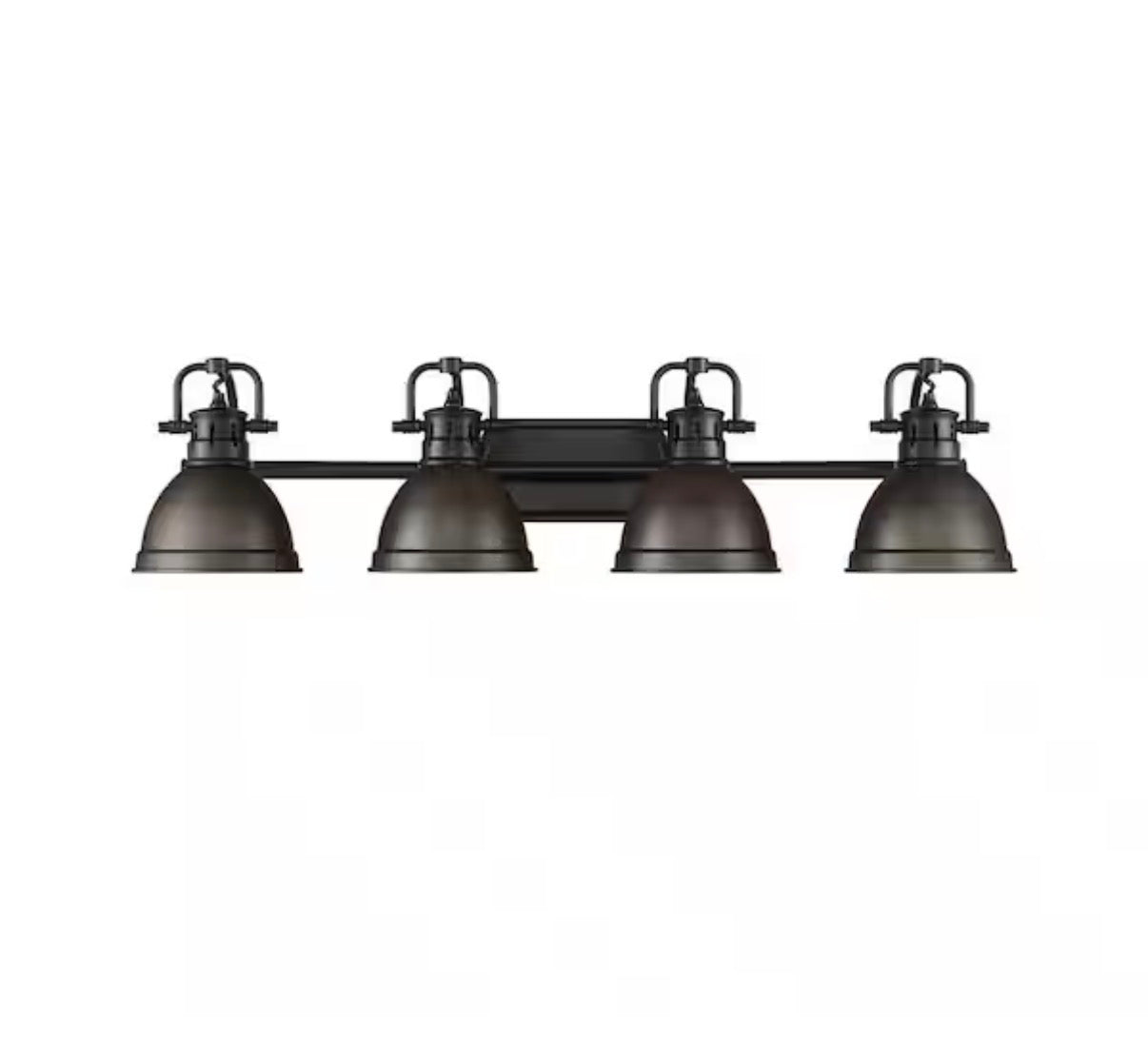 Duncan 33.5 in. 4-Light Vanity Light with Bronze Shade