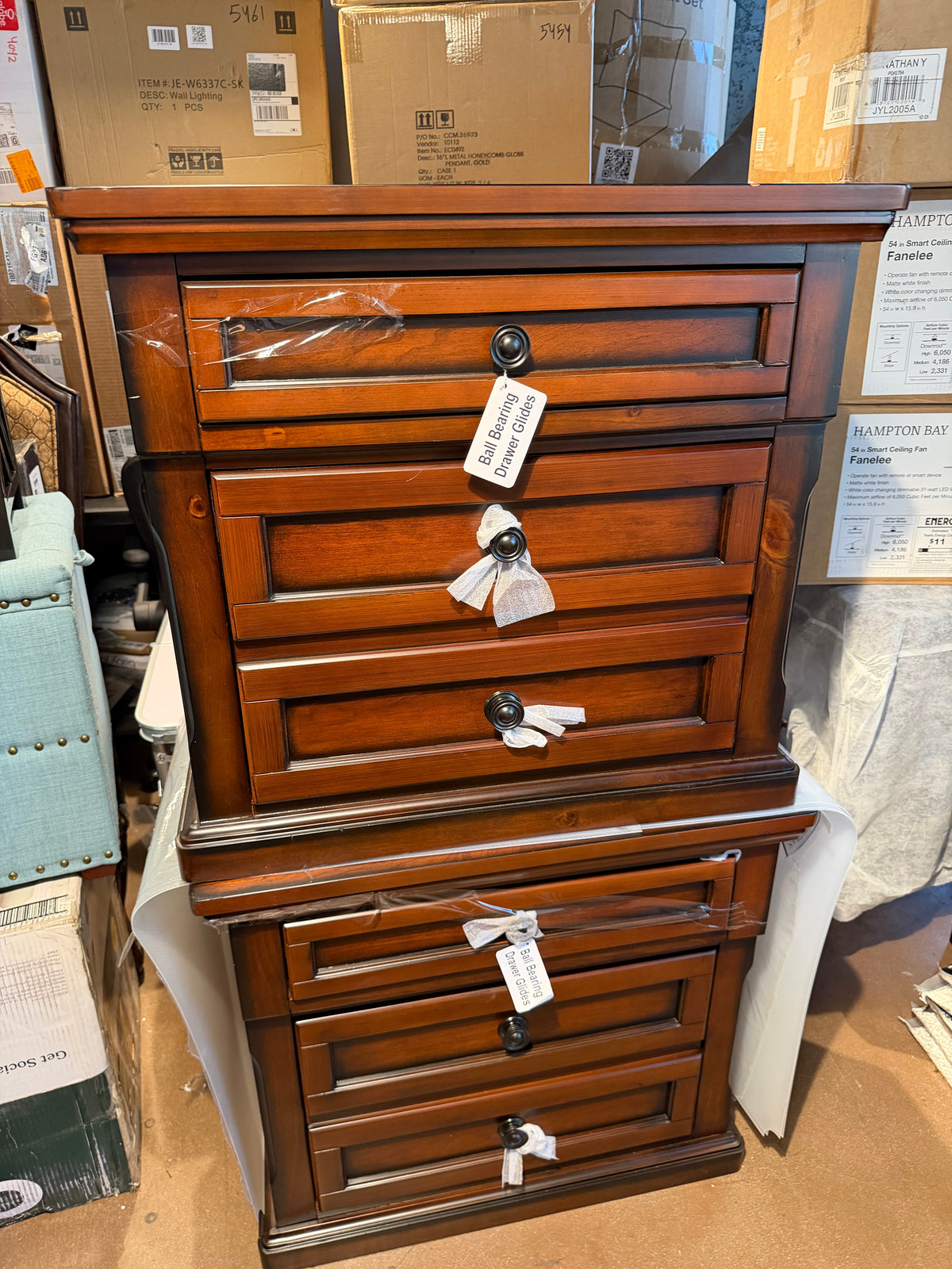 Kingsley Nightstand w/ USB and hidden Jewelry tray