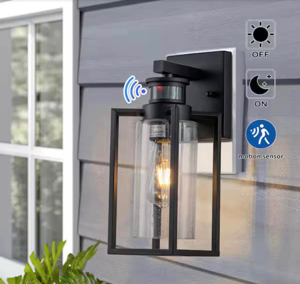 Motion Sensing Dusk to Dawn  Wall Lantern Sconce