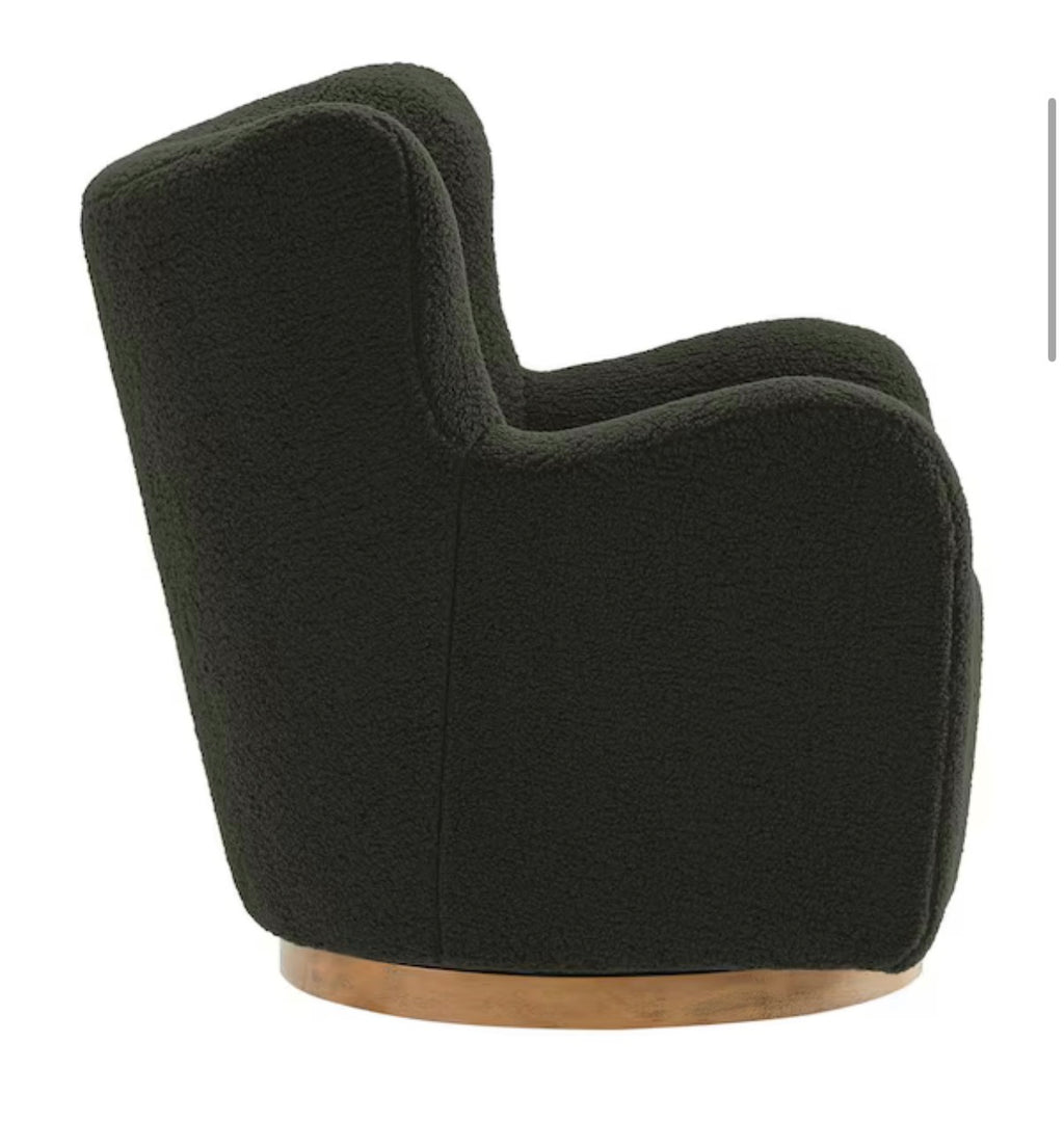 Montrose Wingback Sherpa Swivel Accent Arm Chair