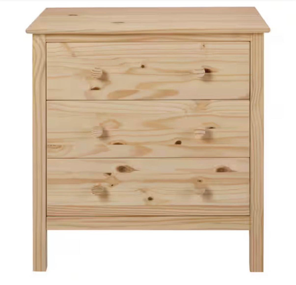 Unfinished 3-Drawer Chest , night stand ￼