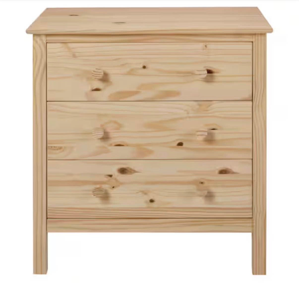 Unfinished 3-Drawer Chest , night stand ￼