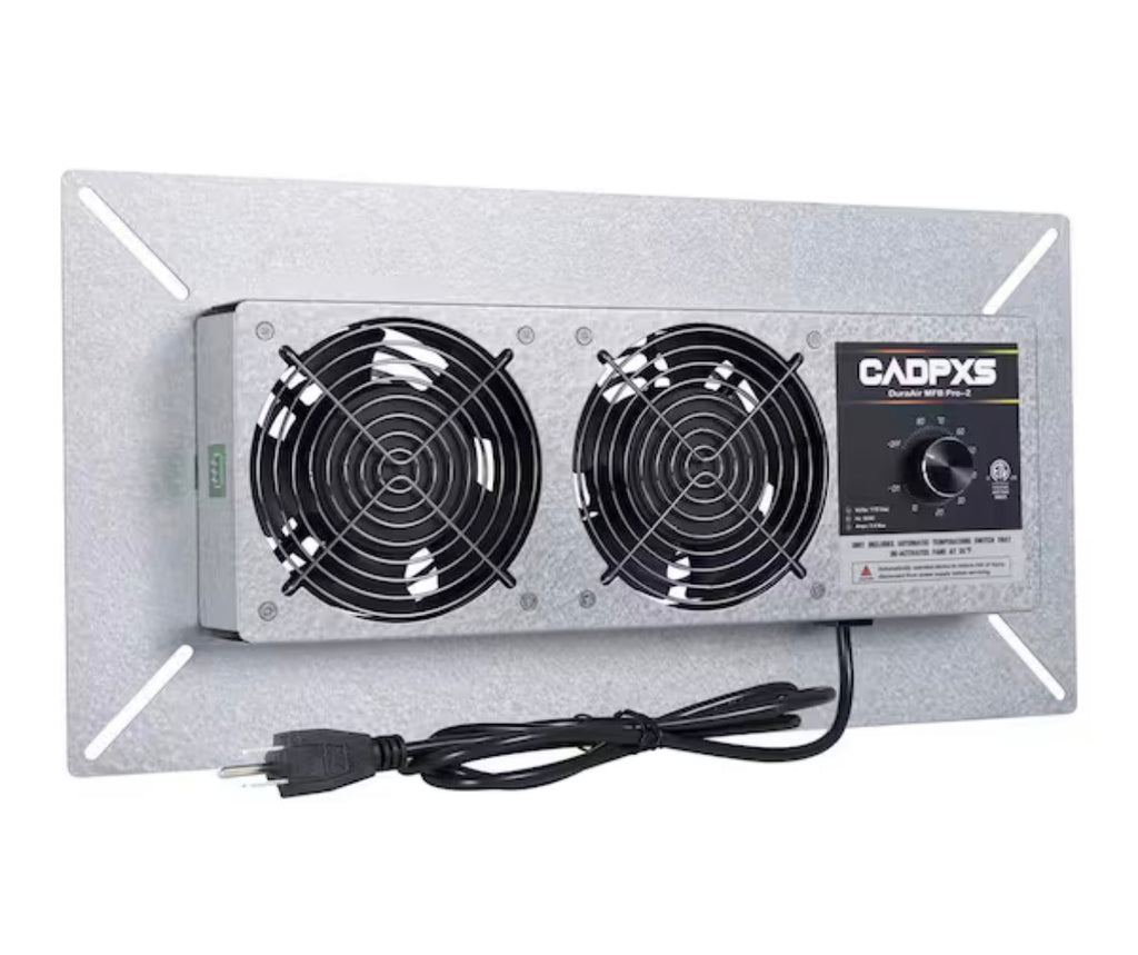 Crawl space and basement ventilation fan