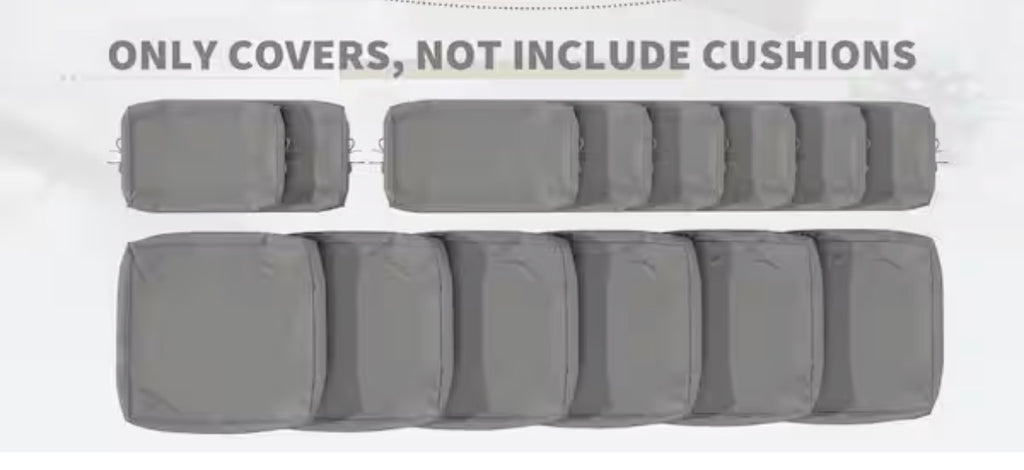 14-Piece Outdoor Cushion Cover Set (Slipcovers Only)