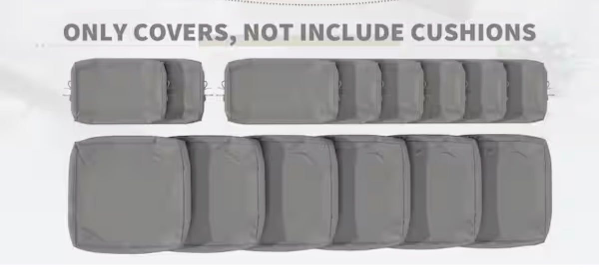 14-Piece Outdoor Cushion Cover Set (Slipcovers Only)