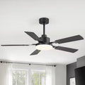 Modern Minimalist 48-in Ceiling Fan With Light
