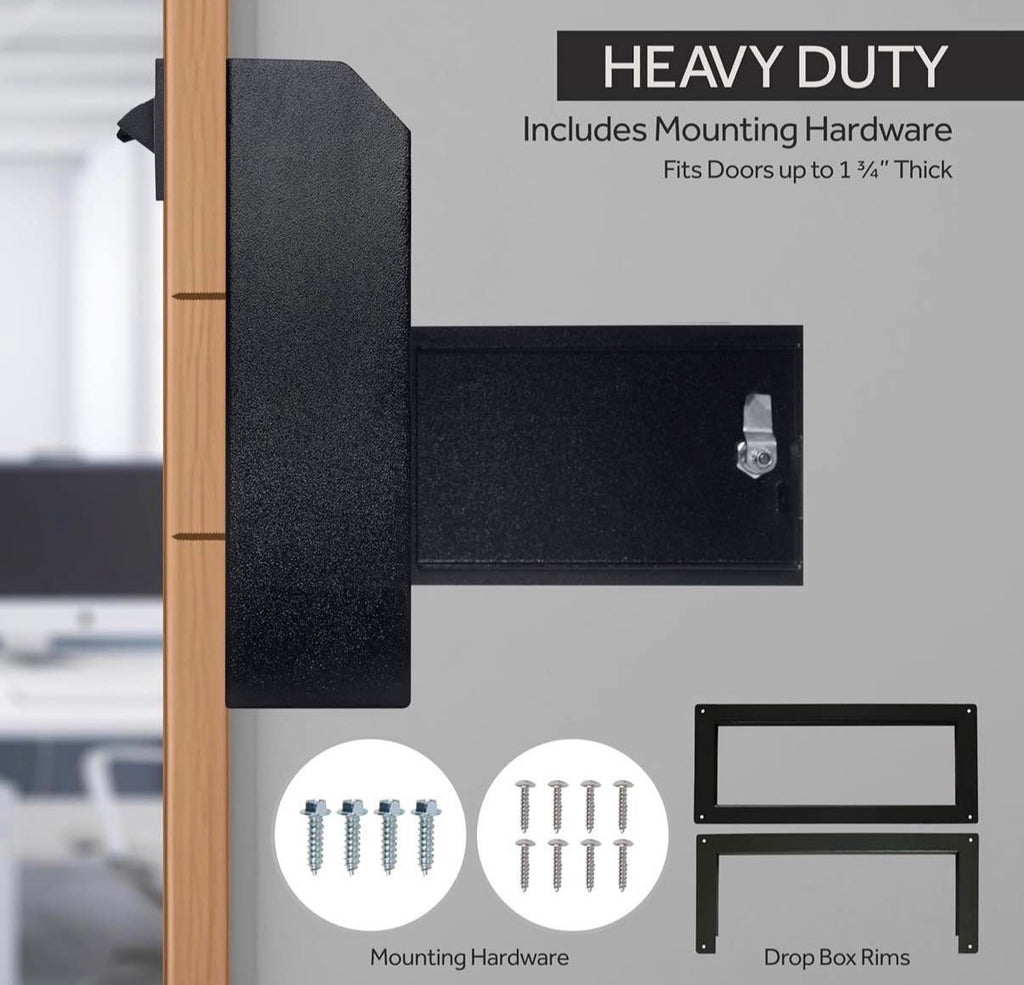 Through-the-Door Drop Box Deposit Safe 12 x 6 x 15"