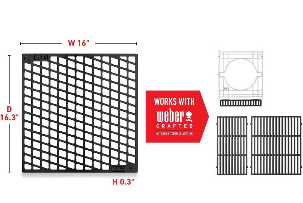 Weber Crafted Dual Sided Sear Grate