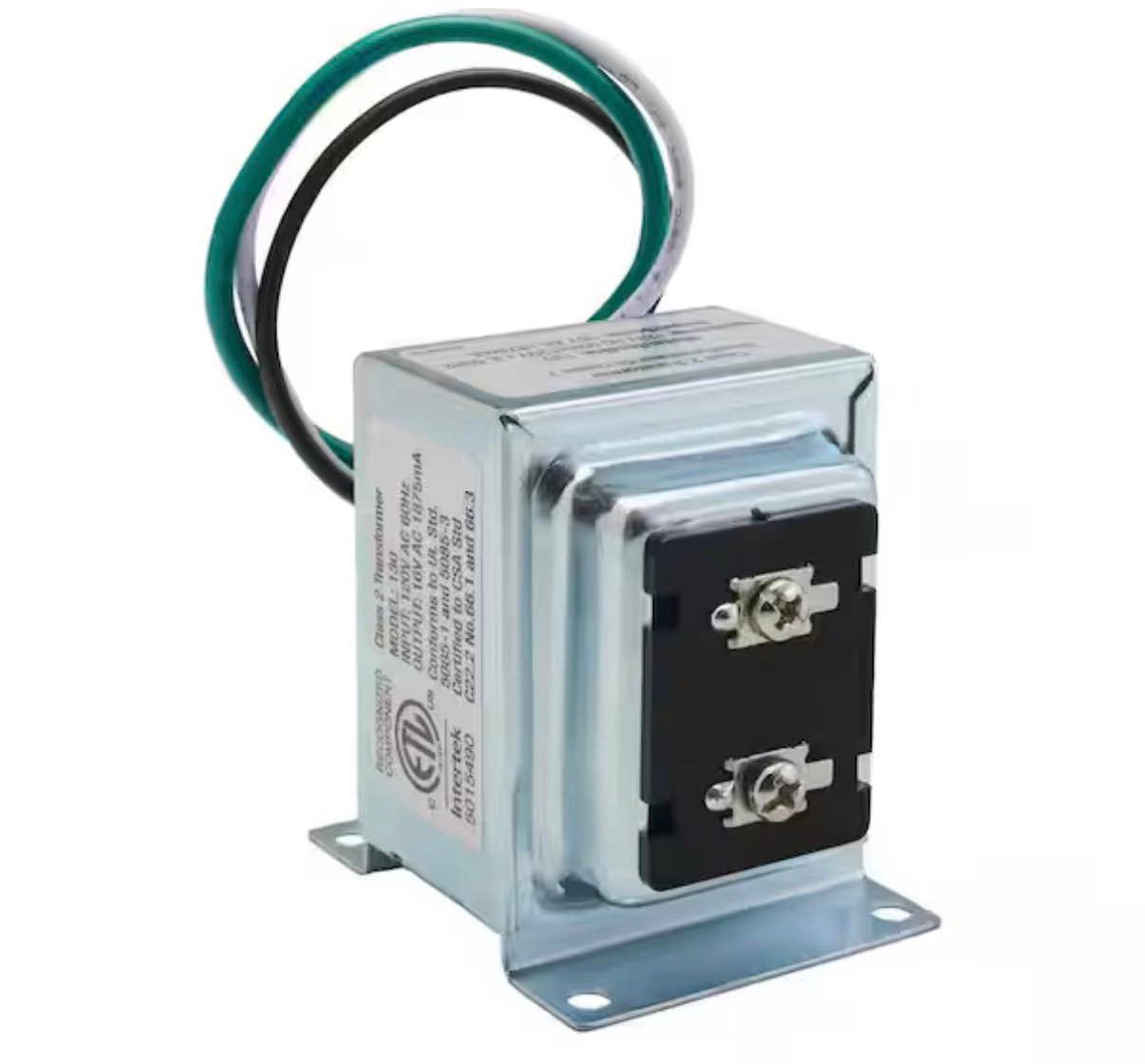 Wired 16VAC/30VA Doorbell Transformer