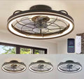 19 in. Modern Farmhouse Ceiling Fan with Light
