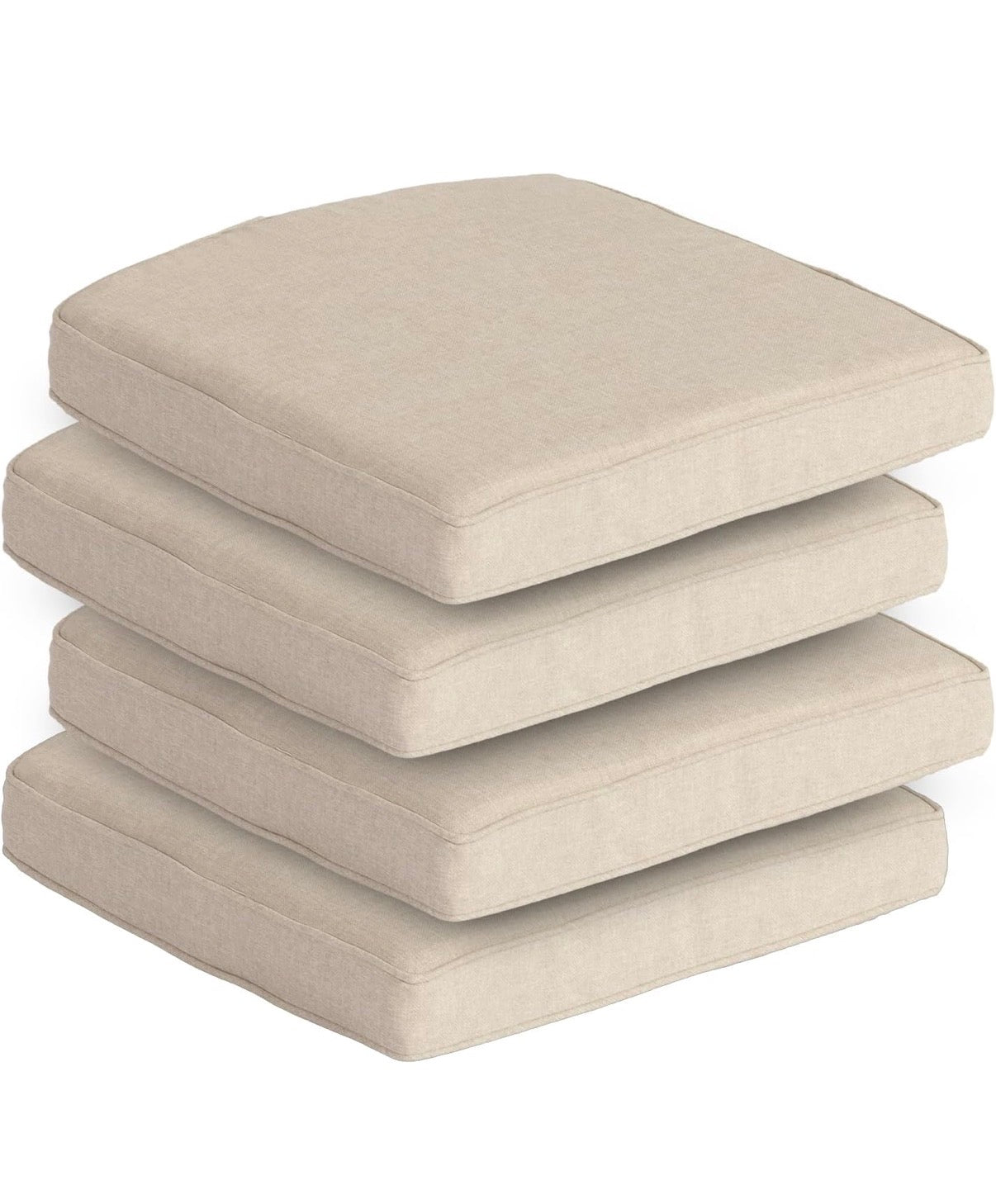 20 x 20x3 in Outdoor Chair Cushions with pillows Set of 4