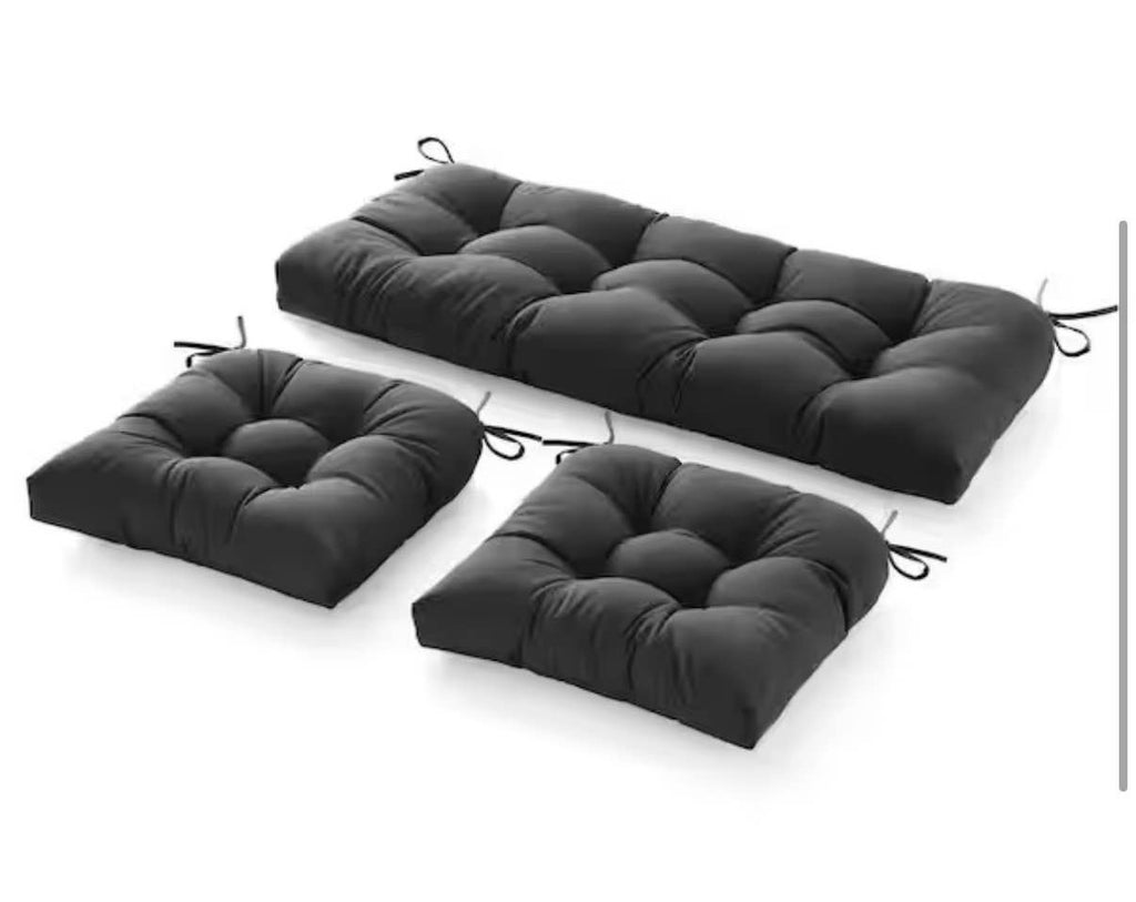 3-Piece Loveseat Outdoor Cushions Set