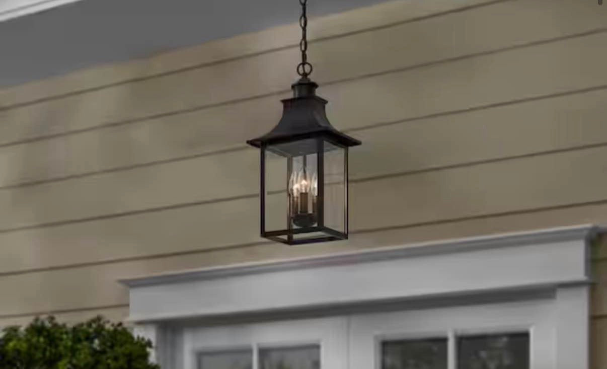 Edgehill 19 in . Outdoor Hanging Light Pendant Light