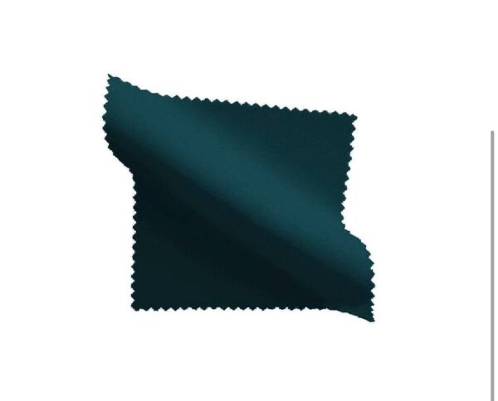 90 in. x 156 in. Dark Teal Polyester Poplin Rectangular Tablecloth