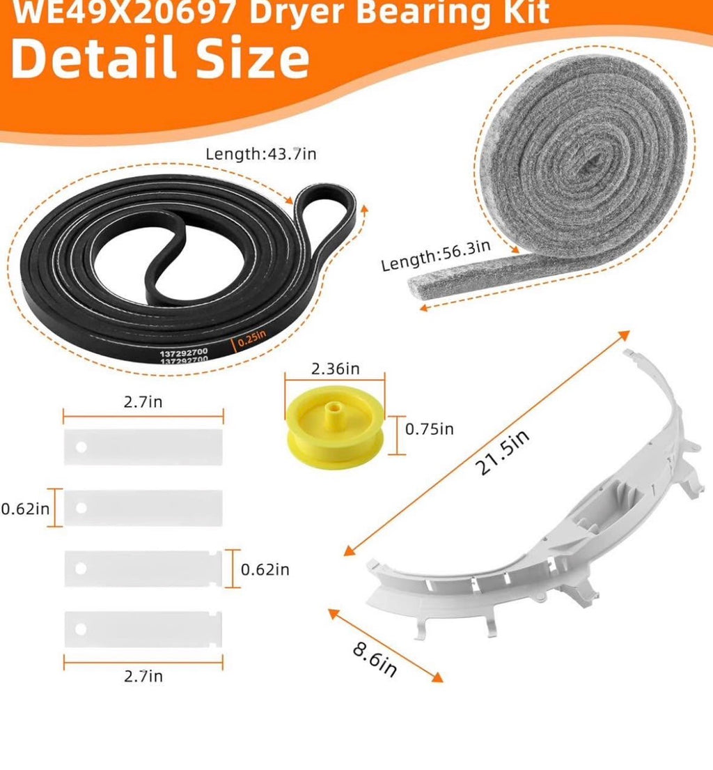 GE Dryer Bearing Kit WE49X20697
