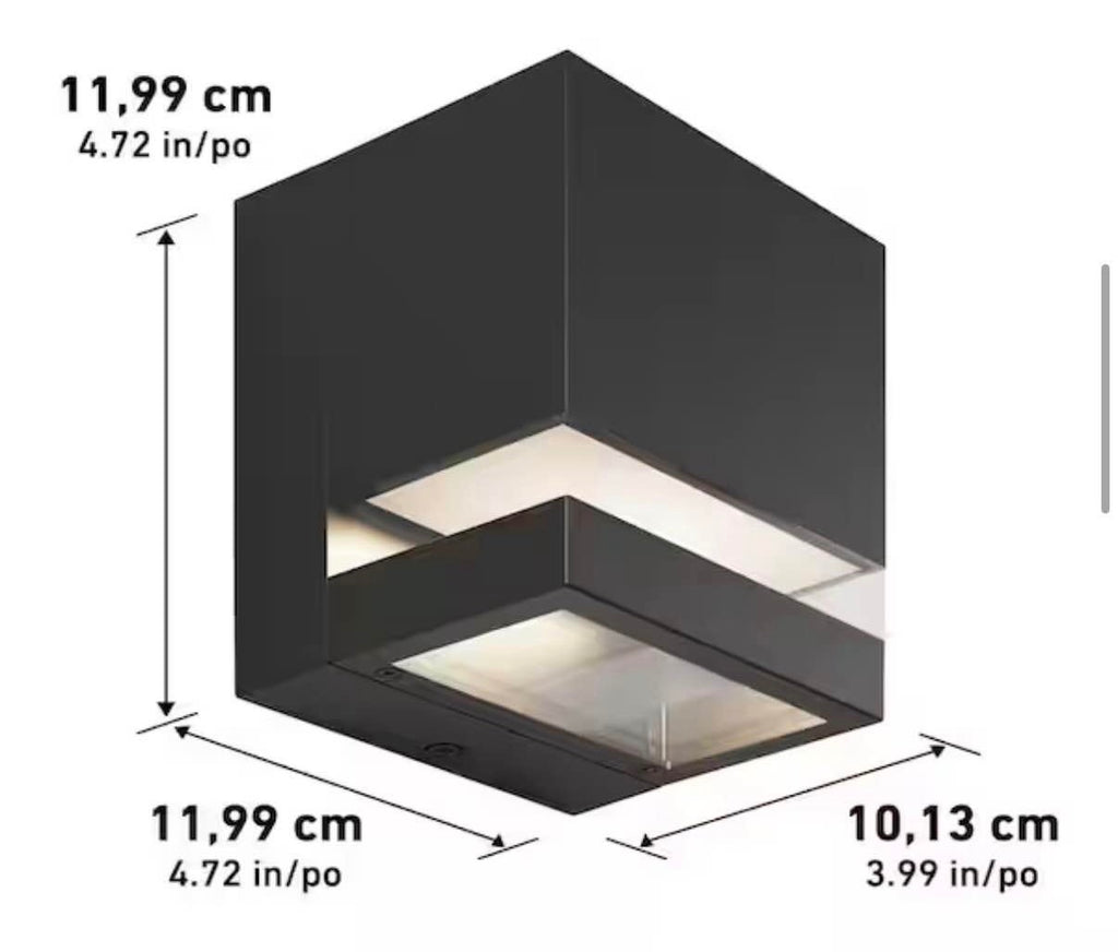 Valor Square Indoor/Outdoor LED Wall Sconce Light