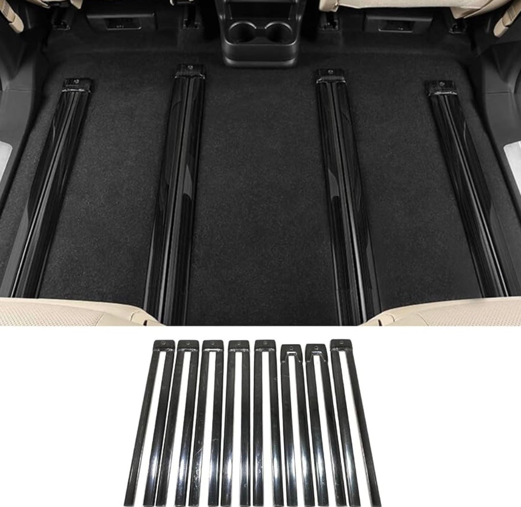 Toyota Sienna Interior Seat Rail Protection Strip Cover  Stainless Steel 8 PCS