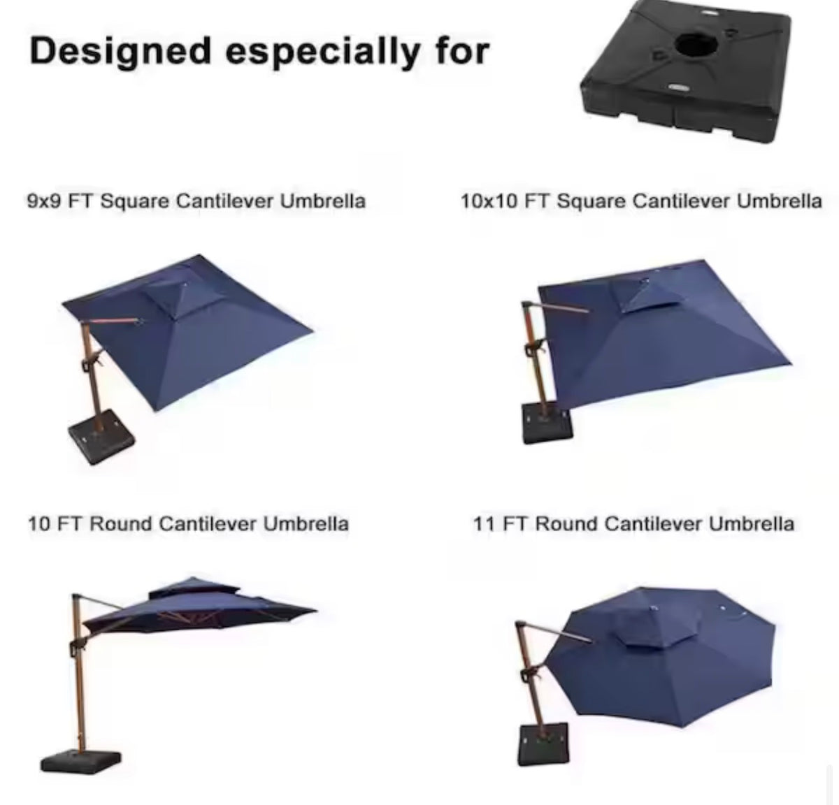 220 lbs. Sand/Water Filled Patio Umbrella Base