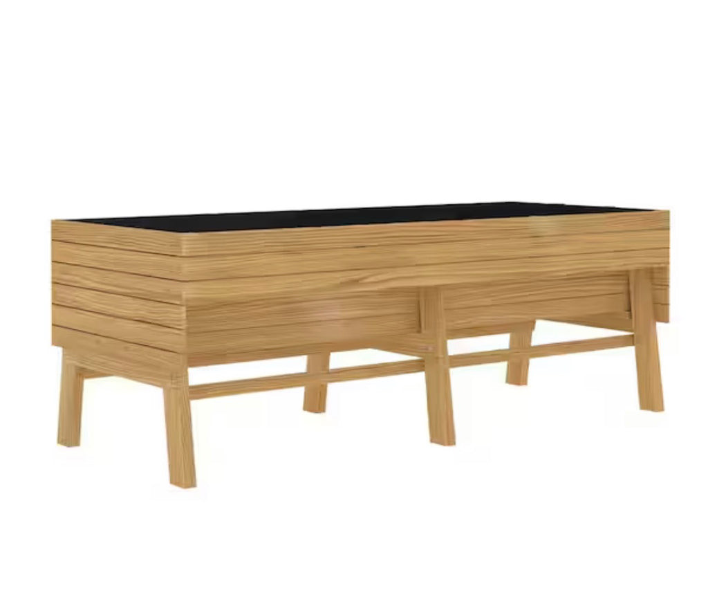 71 in. L Large Cedar Wooden Raised Garden Bed