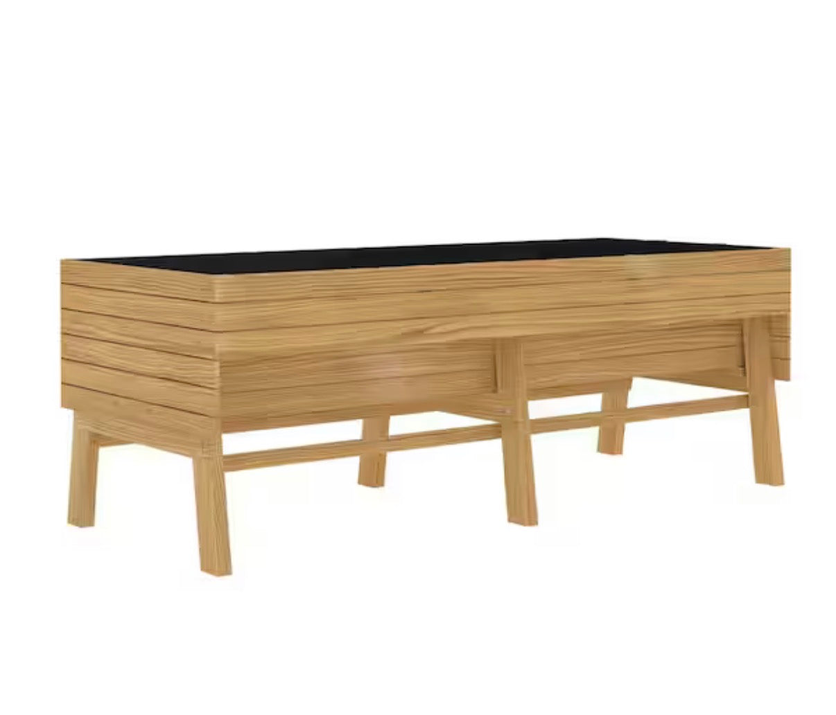 71 in. L Large Cedar Wooden Raised Garden Bed