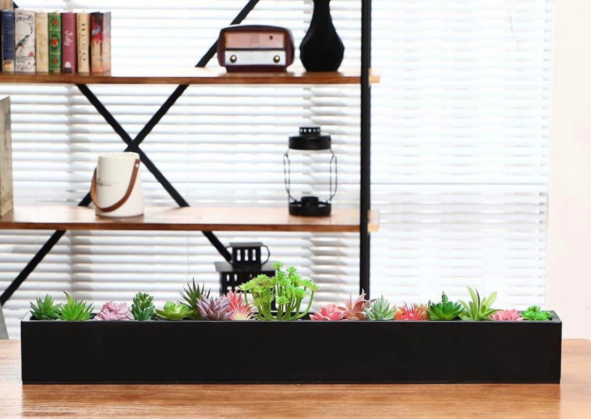 32 x 3.5 x 3.5 Inch Long Rectangular Planter Box