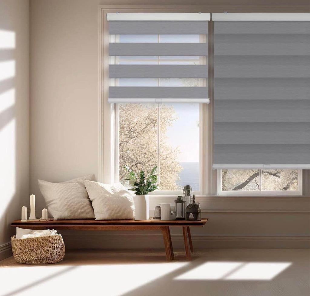 Zebra Roller Shades and Blinds for Window W 33 x H 64 inch