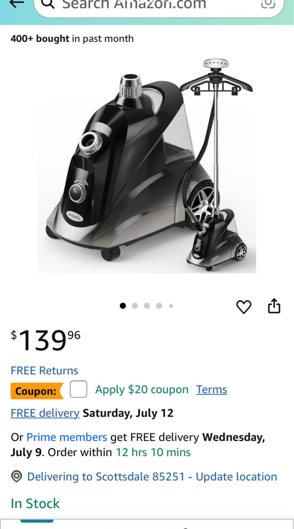 Steamer for Clothes