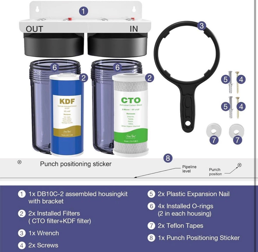 SimPure Whole House Water Filter System