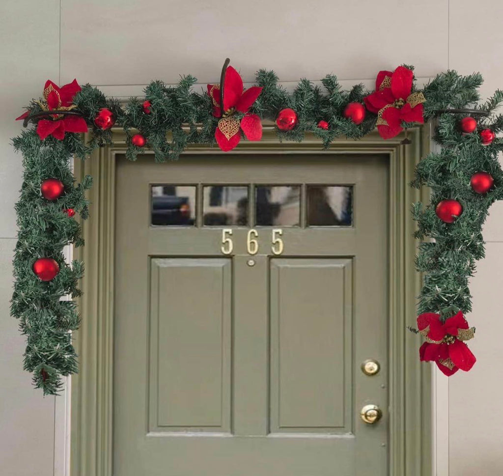 Front Door Garland Hanger for Decorative Christmas Decor