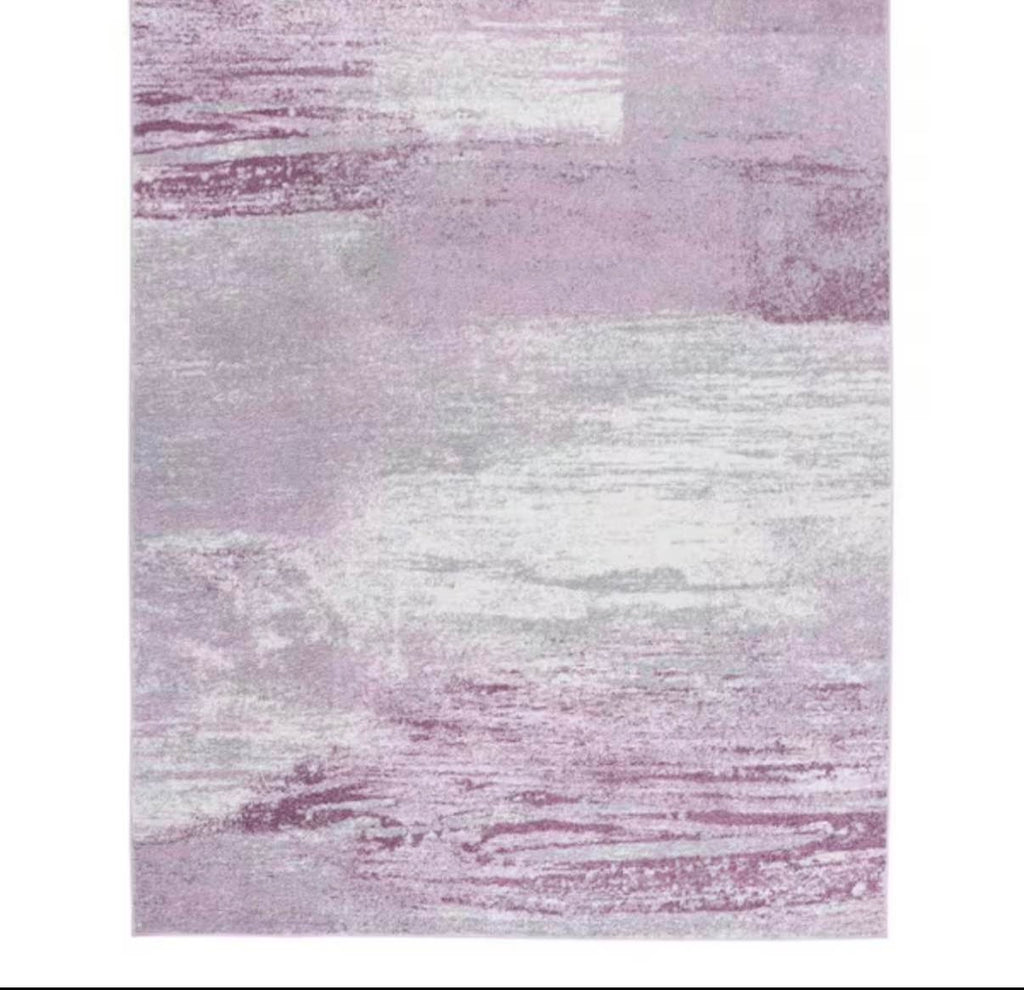 Adirondack Gray/Purple 8 ft. x 10 ft. Distressed Area Rug