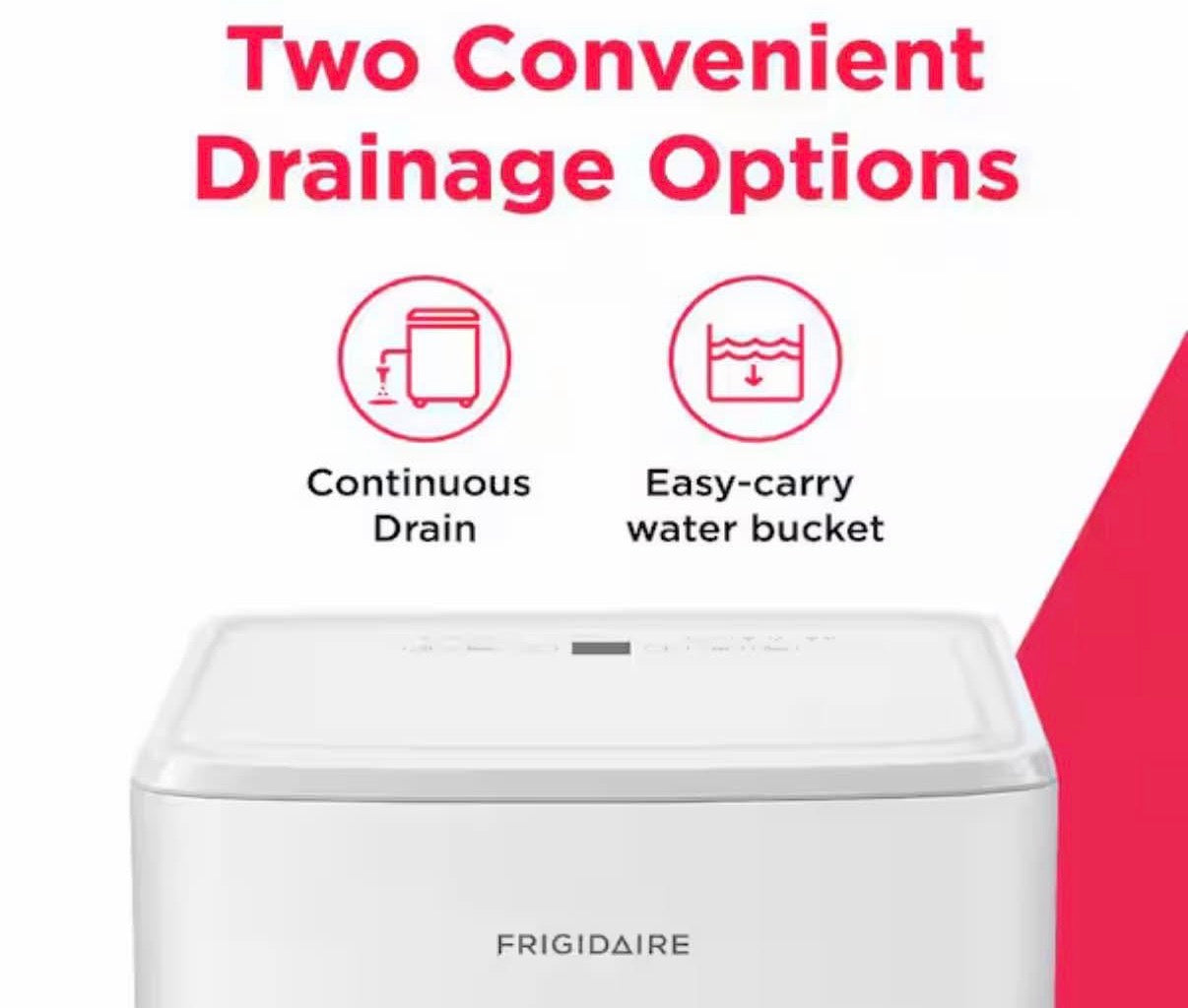50 pt. 4500 sq. ft. Dehumidifier with Bucket