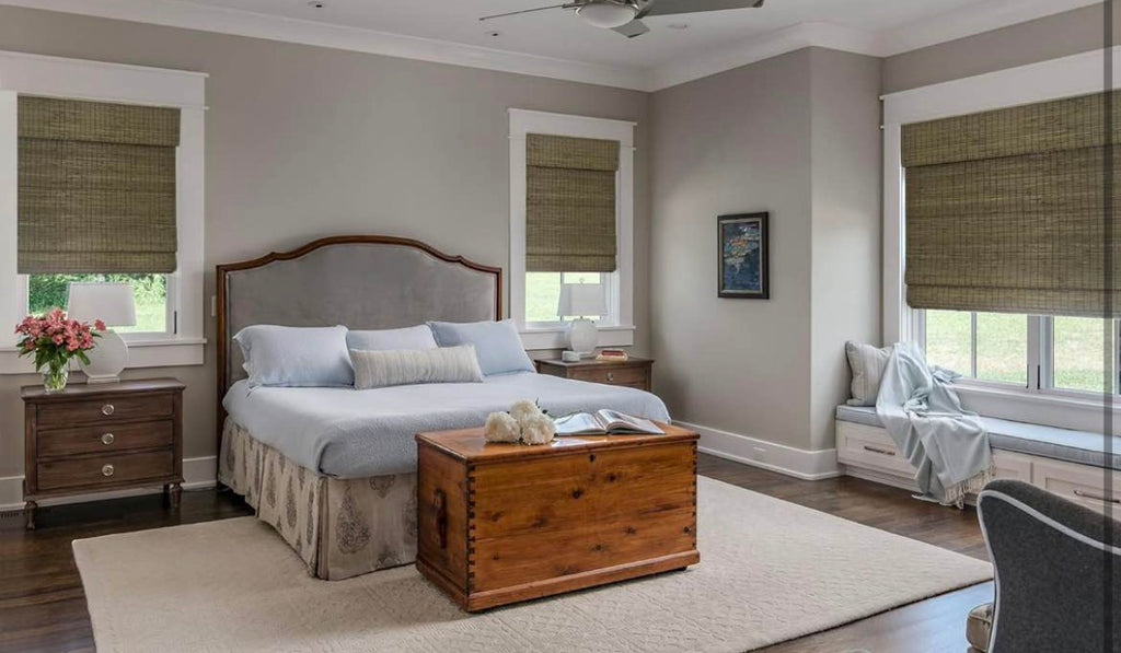 Cordless Bamboo Roman Shades
