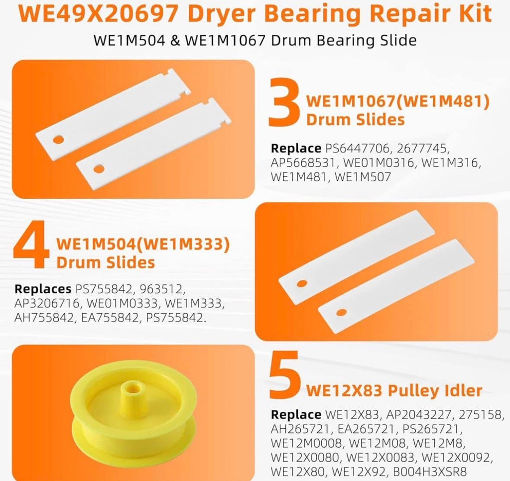 GE Dryer Bearing Kit WE49X20697