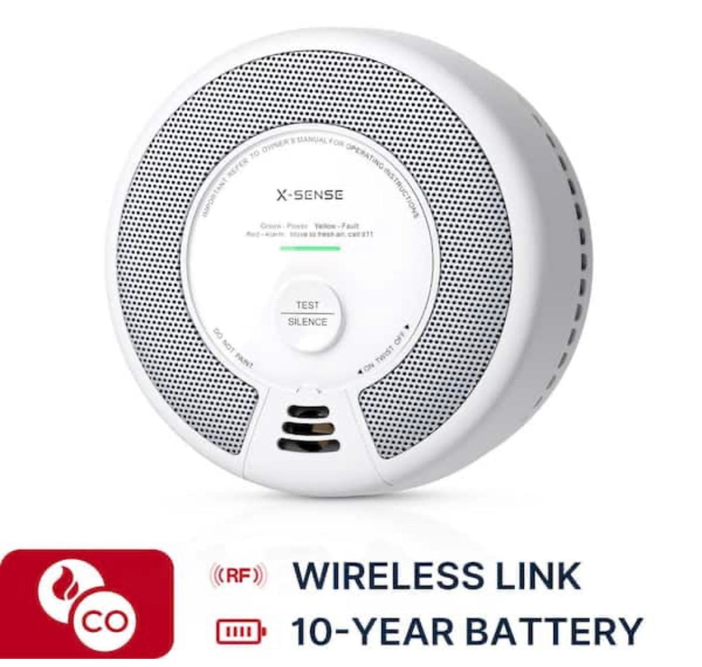 10-Year Battery Wireless Interconnected Smoke and CO Detector