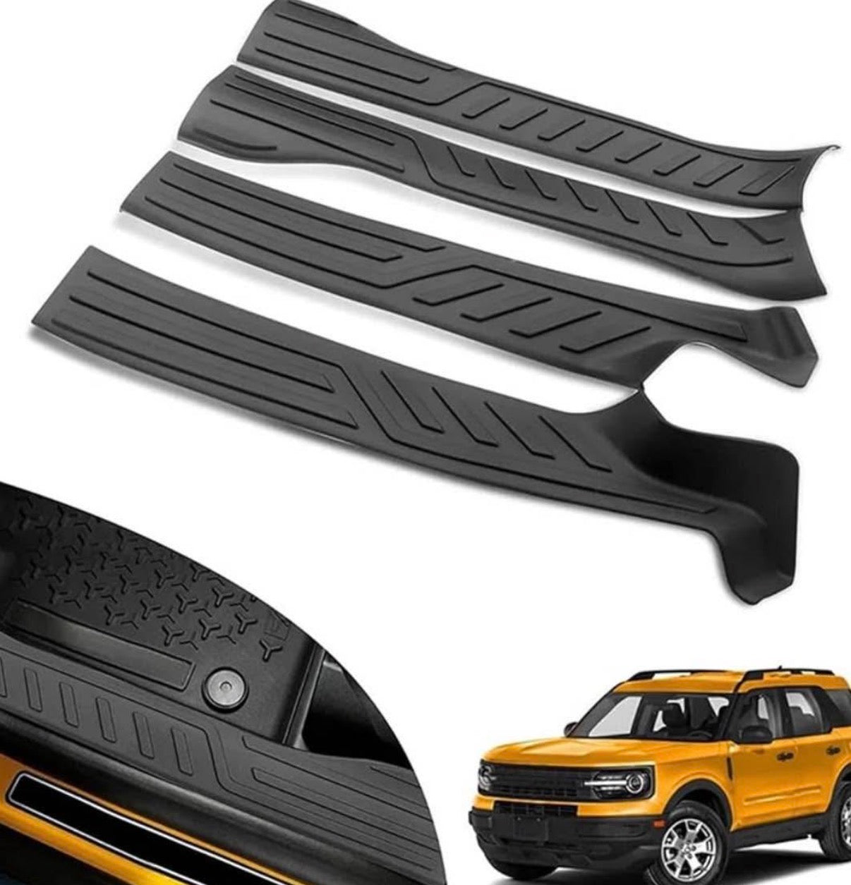 Car Door Sill Plate Protectors for Bronco Sport
