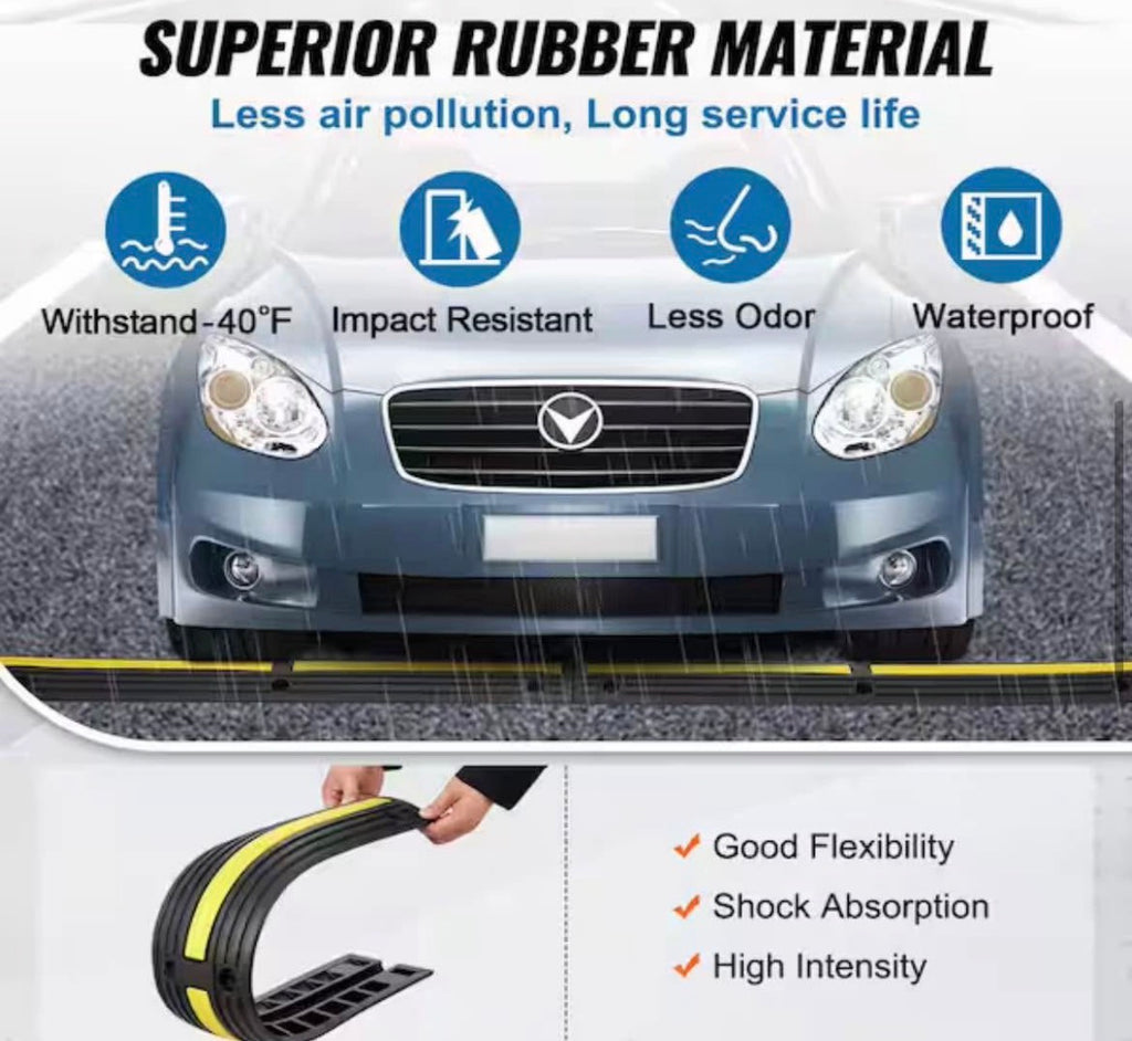 Floor Cable Protector Ramp 3.28 ft (4PCS)
