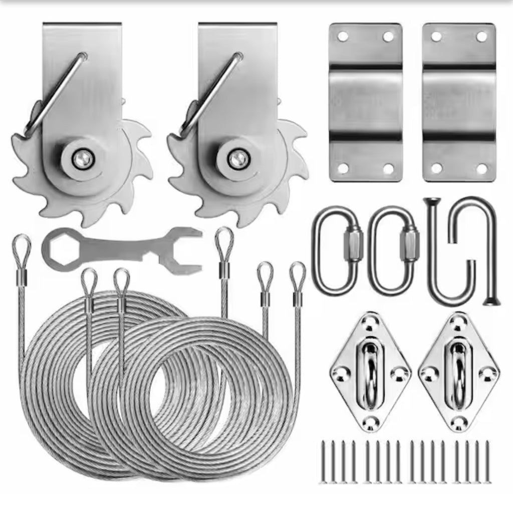 Sun Shade Sail Canopy Cable Wire Installation Kit