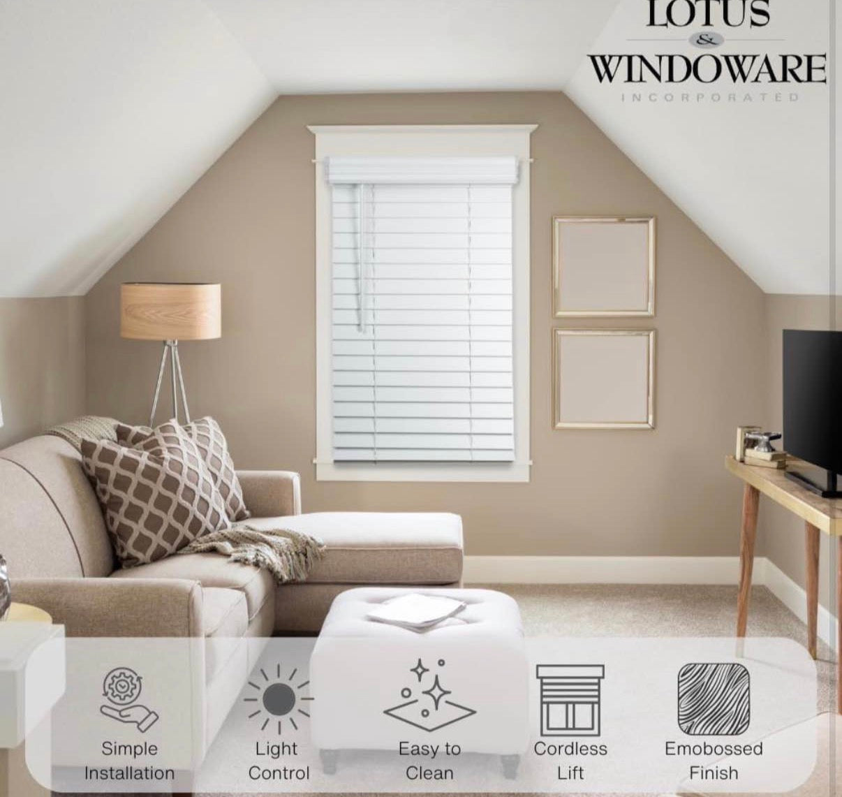 48" Wide x 36" Long, Window Blinds