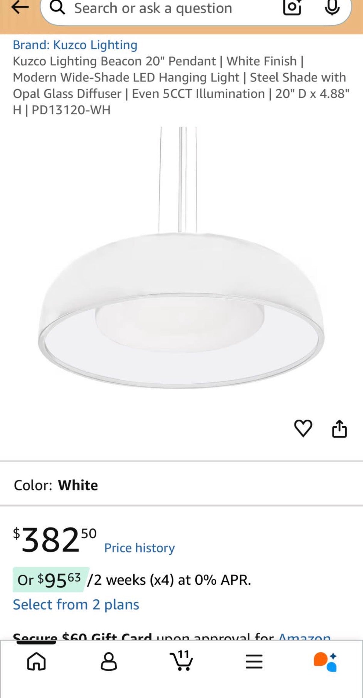 Kuzco Lighting Beacon 20" Pendant