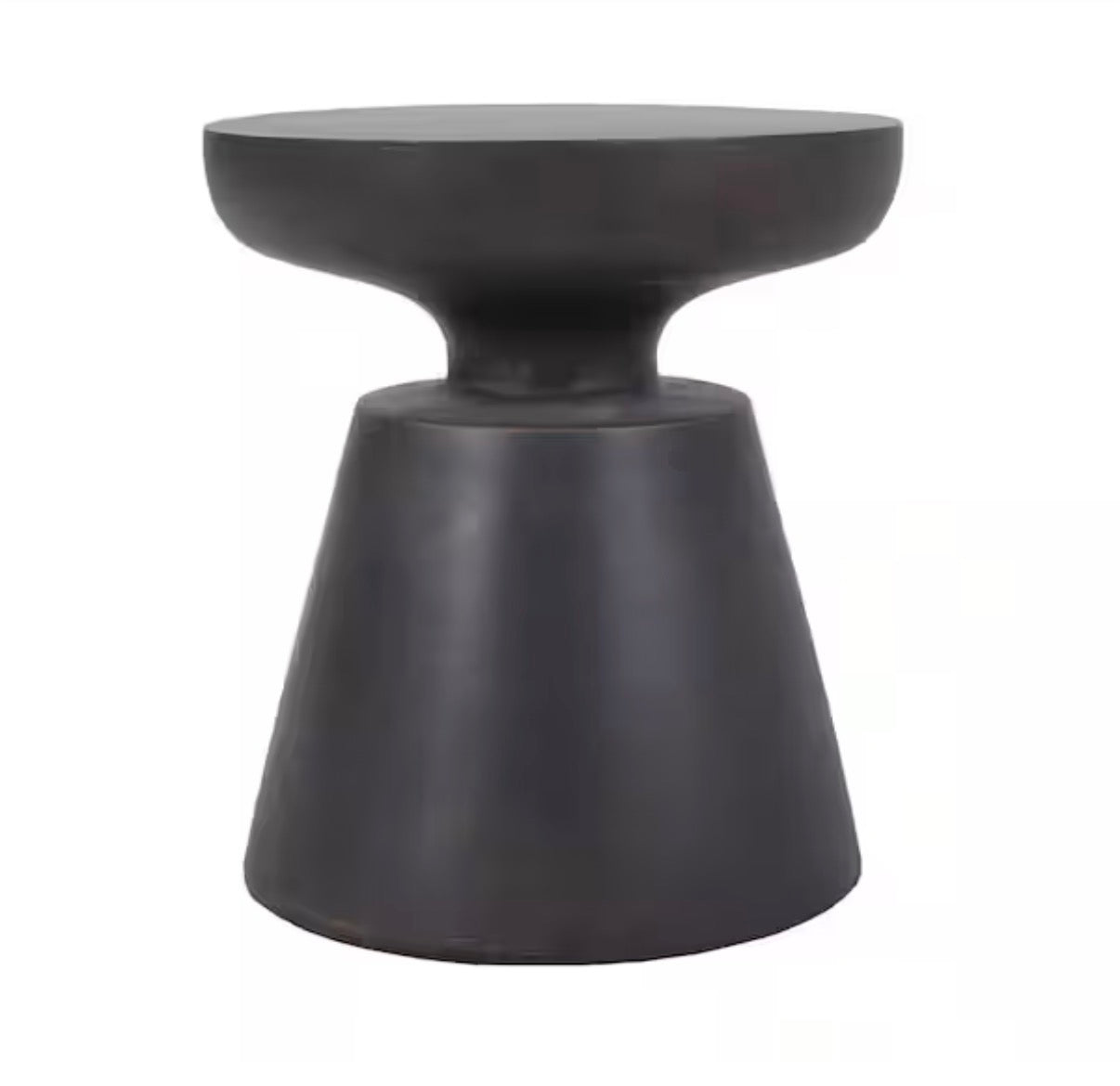 Olcott Antique Copper Stone Outdoor Patio Side Table