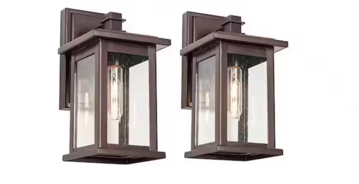 Outdoor Wall Lantern Sconce  (2-pack)