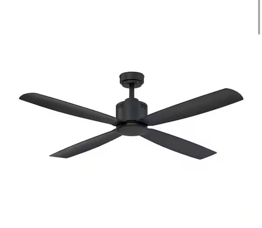 Kitteridge 52 in. Indoor/Outdoor Matte Black Ceiling Fan